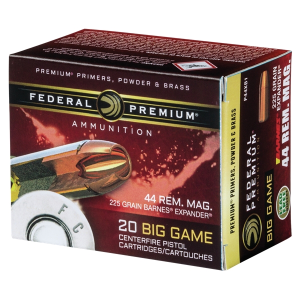 Federal Premium, Fed P44xb1     44mg   225 Brxvt            20/10