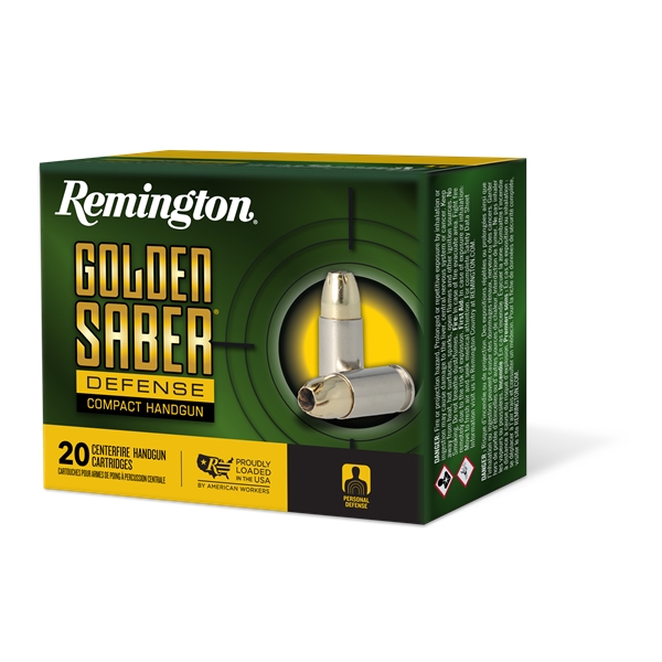 Remington Ammunition Golden Saber Defense, Rem 27618 Gsc40swbn  40sw   180 Bjhp         20/25