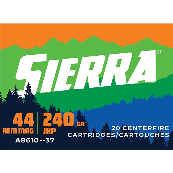 Sierra Outdoor Master, Sierra A8610-37   Sports Mstr 44rem 240gr Jhp 20ct