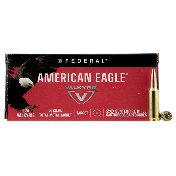 Federal American Eagle, Fed Ae224vlk1   224val       75 Tmj         20/10