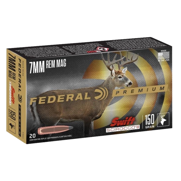 Federal Premium, Fed P7rss1         7mm Mg  150 Swft Scir    20/10