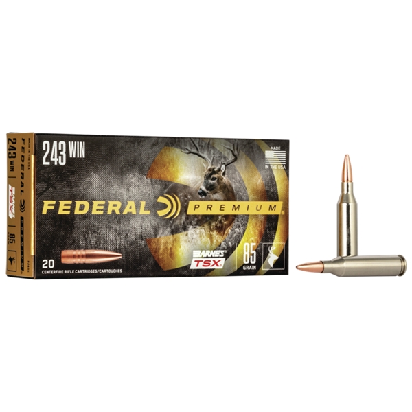 Federal Premium, Fed P243k      243      85 Btsx            20/10