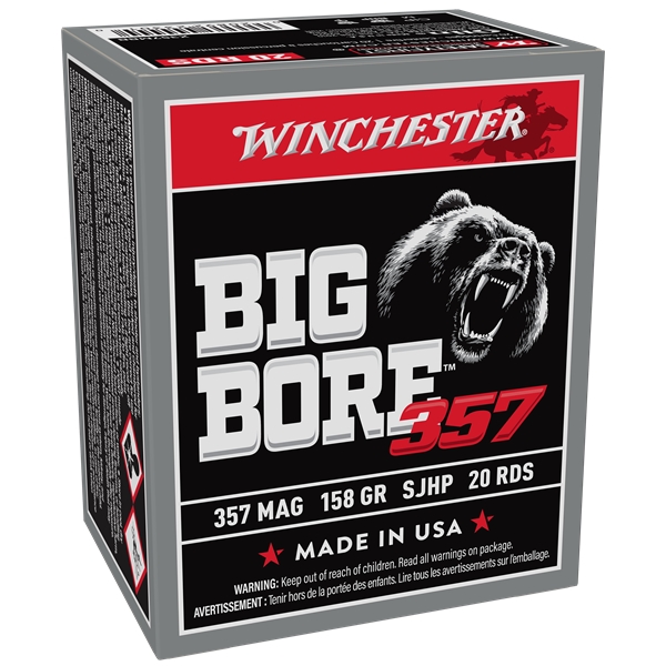 Winchester Ammo Big Bore, Win X357mbb   357mag    158 Sjhp Big Bore    20/10