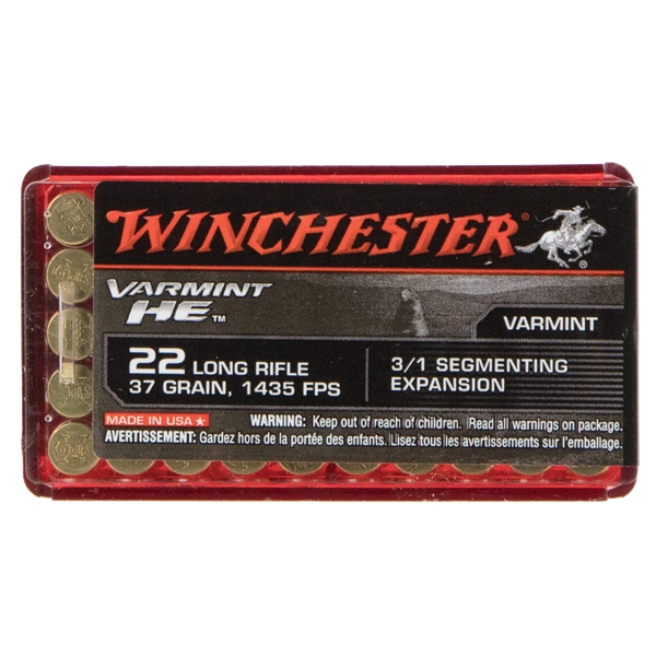 Winchester Ammo Varmint He, Win S22lrfsp   22lr         Hp      50/20