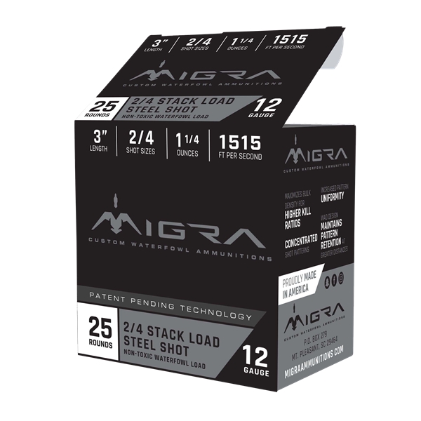 Migra Ammunition Combinational, Migra M12sb46   Staxd      12 3in  4-6  11/4 25/10