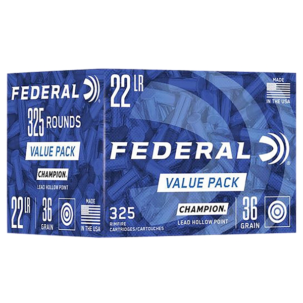 Federal Champion Training, Fed 749        22lr 36 Gr Lead Hp           325/10