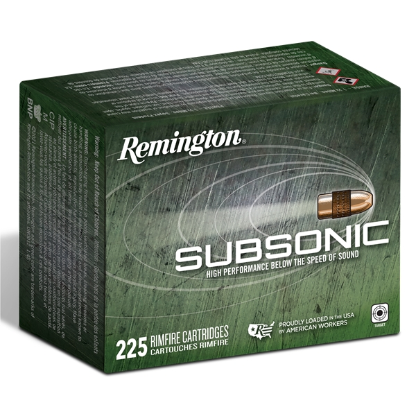 Remington Ammunition Subsonic, Rem 21249 Ss225    22lr 40 Hp               225/10