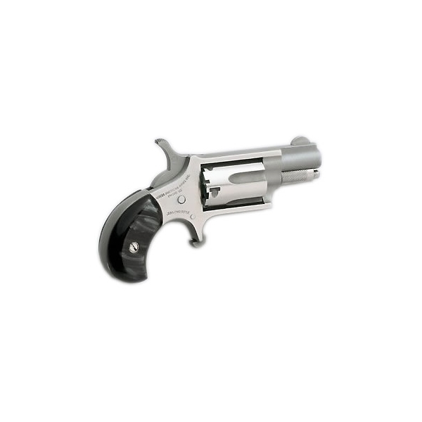 North American Arms Mini 22lr Rev 1-1/8 Ss Blk Prl