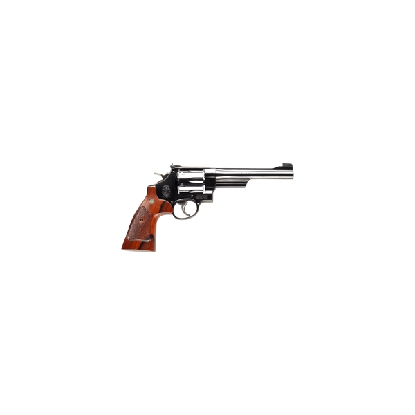 S&w 25 Classic .45lc 6.5" As - Blued Checkered Wood Grips