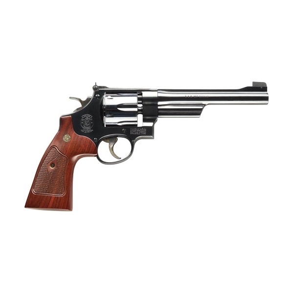 S&w 27 Classic .357 6.5" As - Blued Checkered Wood Grips