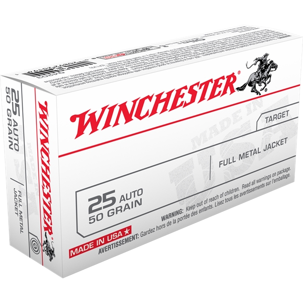 Winchester Ammo Usa, Win Q4203     25acp       50 Fmj     50/10