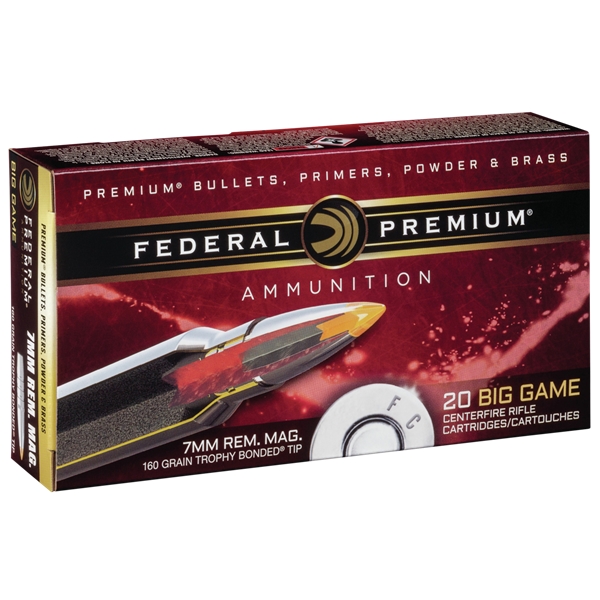 Federal Premium, Fed P7rtt1     7mm Mg  160 Tb              20/10