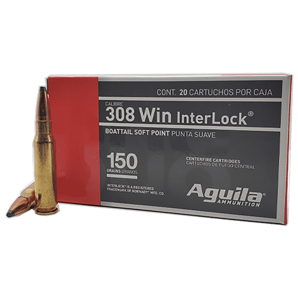 Aguila , Aguila 8090ag        308win  Interlck 150gr  20/10