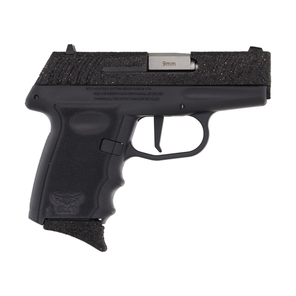 Sccy Dvg1-glitter Pistol 9mm - 10rd Panther Black Side & Grip