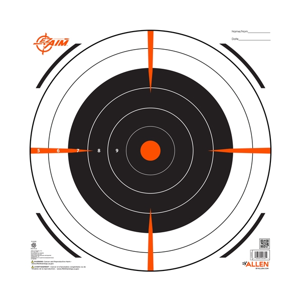 Allen Ez Aim Bullseye Target - 12-pk 12"x12"