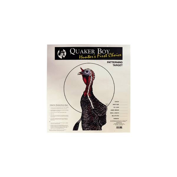 Quaker Boy Paper Target Turkey - 20" X 20" 100-pack