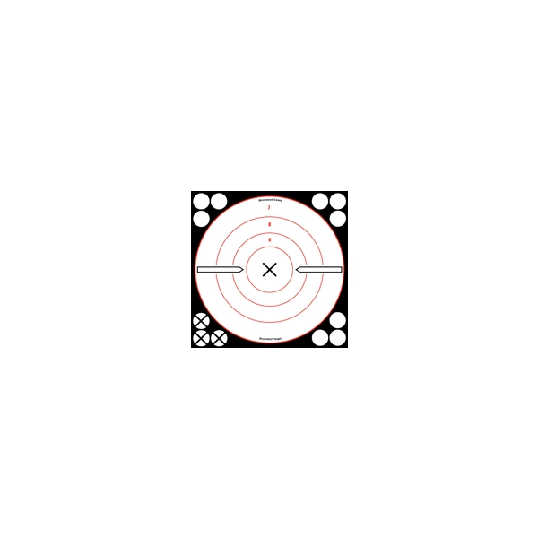 B/c Target Shoot-n-c 8" White/ - Black X-bull's-eye 6 Targets