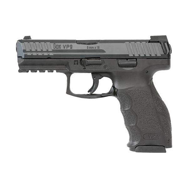 Hk Vp9 9mm 4.09" 17rd Blk Ns 3mags