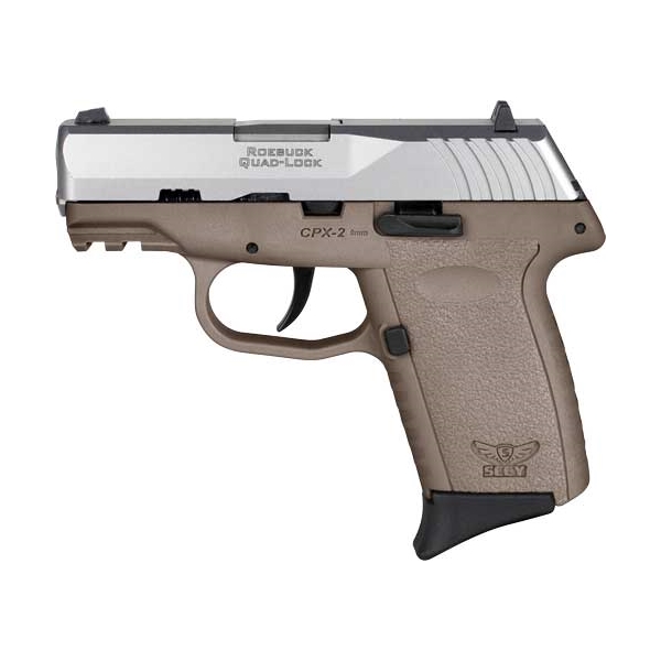 Sccy Cpx2-tt Pistol Gen 3 9mm - 10rd Ss/fde W/o Safety