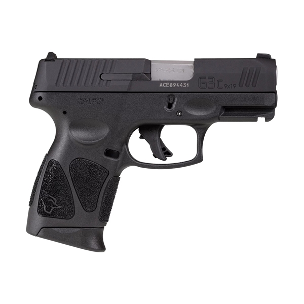 Taurus G3c 9mm 3.26" Blk As 12rd