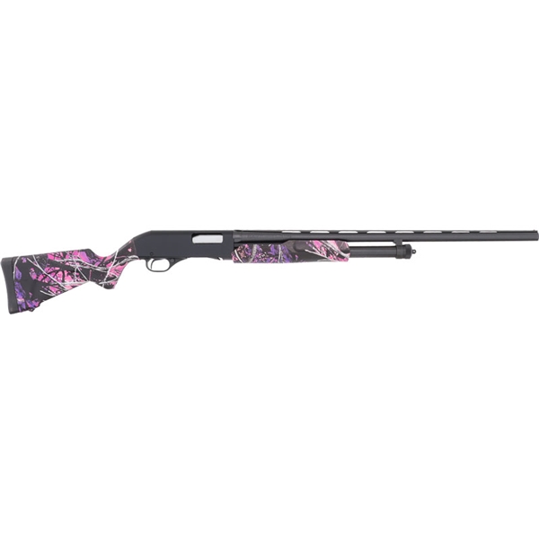 Stevens 320 Field 20ga Youth - 26"vr 3" Blued/muddy Girl Camo