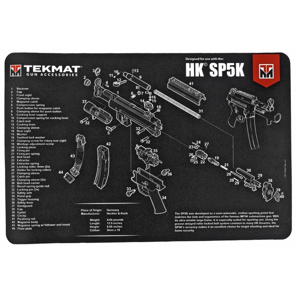 Tekmat Pistol Mat H&k Sp5k