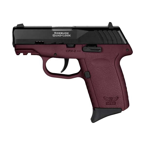 Sccy Cpx2-cb Pistol Gen 3 9mm - 10rd Black/crimson W/o Safety