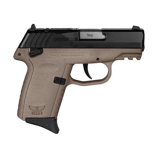 Sccy Cpx1-cb Pistol Gen 3 9mm - 10rd Black/fde W/safety Rdr