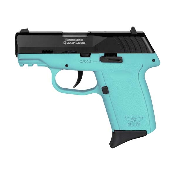 Sccy Cpx2-cb Pistol Gen 3 9mm - 10rd Black/sccy Blue W/o Safe