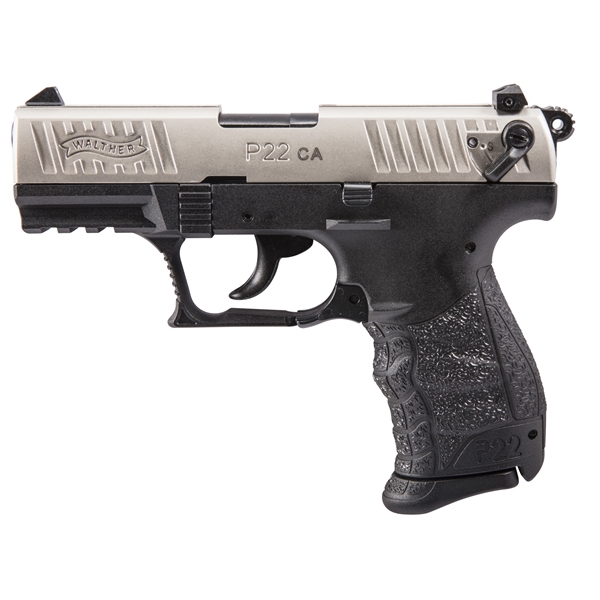 Wal P22 22lr 3.4" Nickel 1-10rd Ca