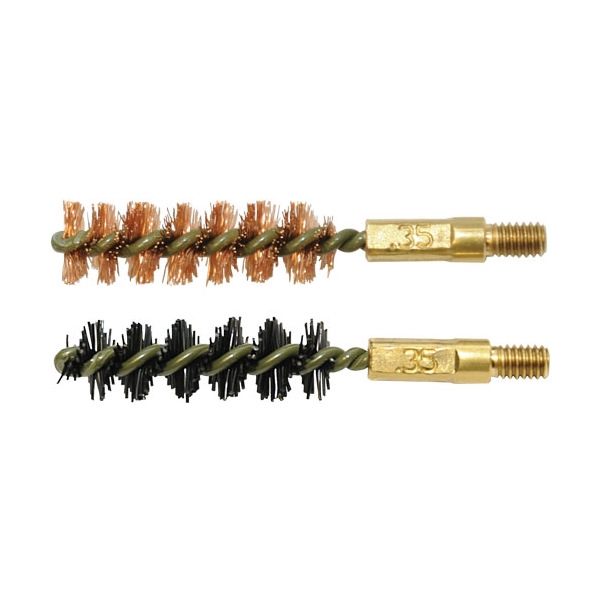 Otis Bore Brush .35 Cal 2-pk - 1-nylon 1-bronze 8-32 Thread