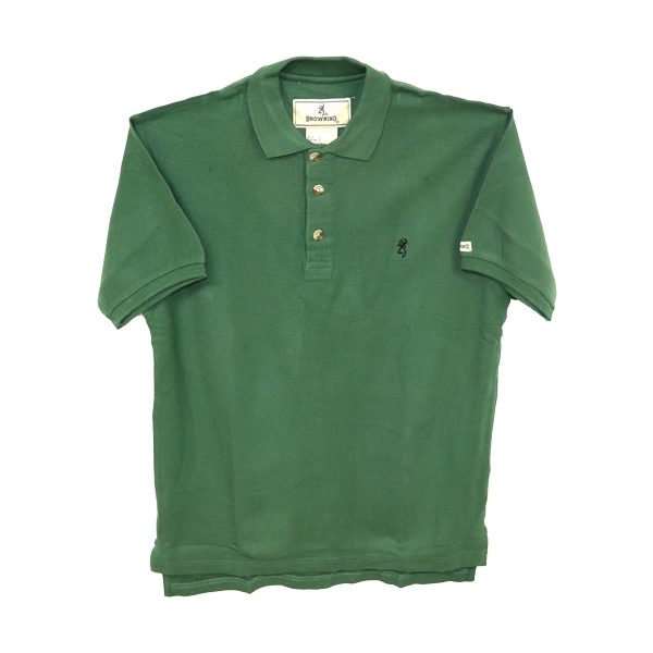 Browning Jr. Ss Buck Mark - Polo Jr Sm Forest Green<