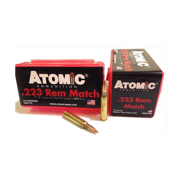 Atomic 223 Rem 77gr Match Bthp - 50rd 10bx/cs