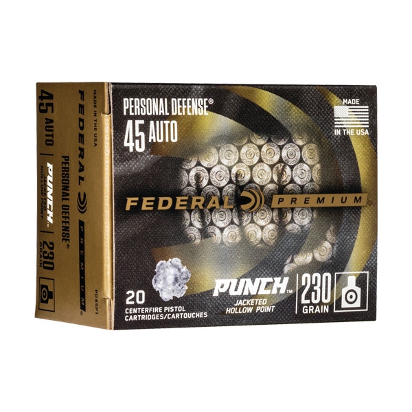 Fed Punch 45acp 230gr Jhp 20/200