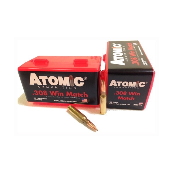 Atomic 308win Match 168gr Bthp - 50rd 10bx/cs