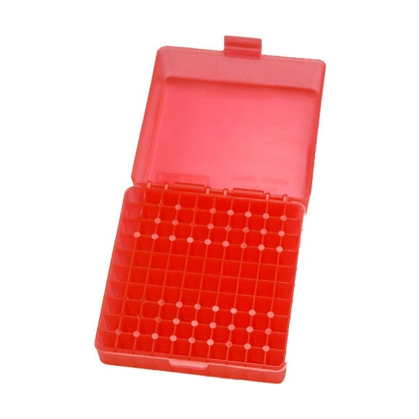 Mtm 100 Round .17hmr/.22mag - Ammo Box See Through Clear Red