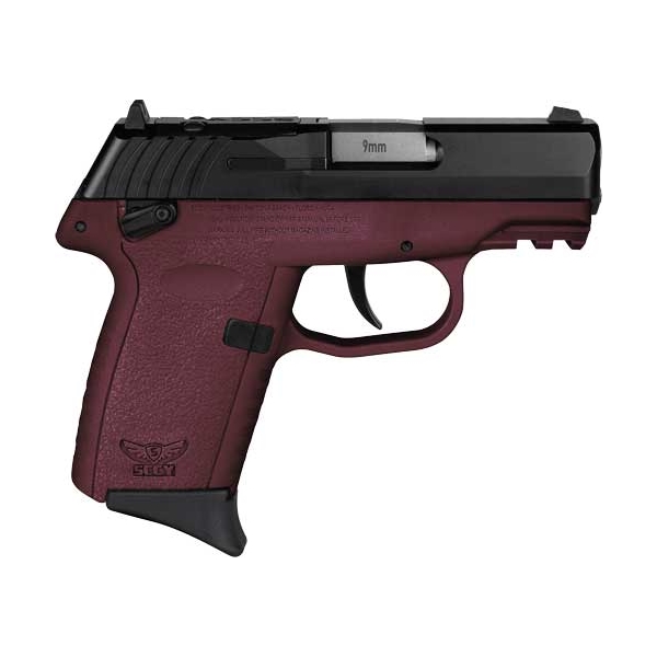 Sccy Cpx1-cb Pistol Gen 3 9mm - 10rd Black/crimson W/sfty Rdr