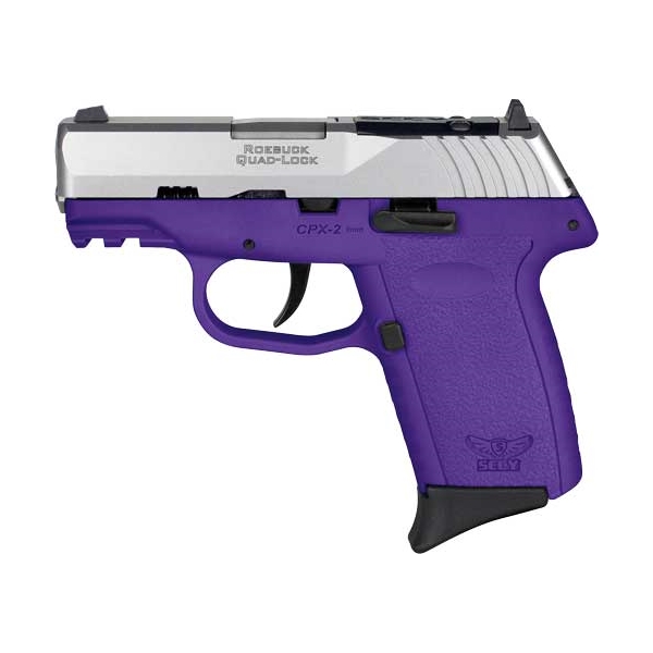 Sccy Cpx2-tt Pistol Gen 3 9mm - 10rd Ss/purple W/o Safety Rdr