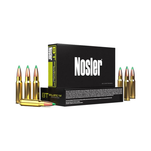 Nosler 308win 165gr Bt Hunt 20/200