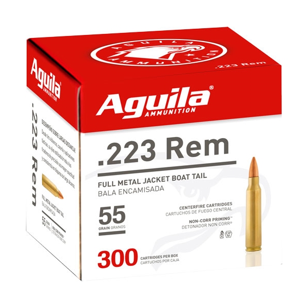 Aguila Ammo 223 Rem 55gr Fmj - 300rd 4bx/cs