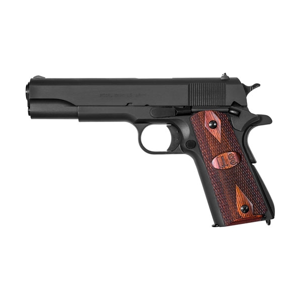 Auto-ordnance 1911a1 .45acp - Matte Black Wood Grips Us Logo