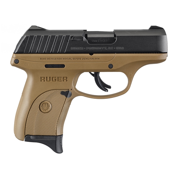 Ruger Ec9s 9mm Blk/fde 7+1 Fs Safety