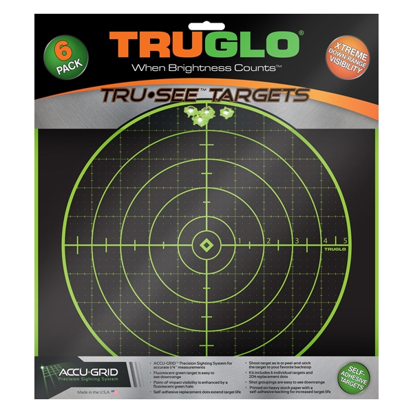 Truglo Tru-see Reactive Target - 100 Yard 12"x12" 6-pack