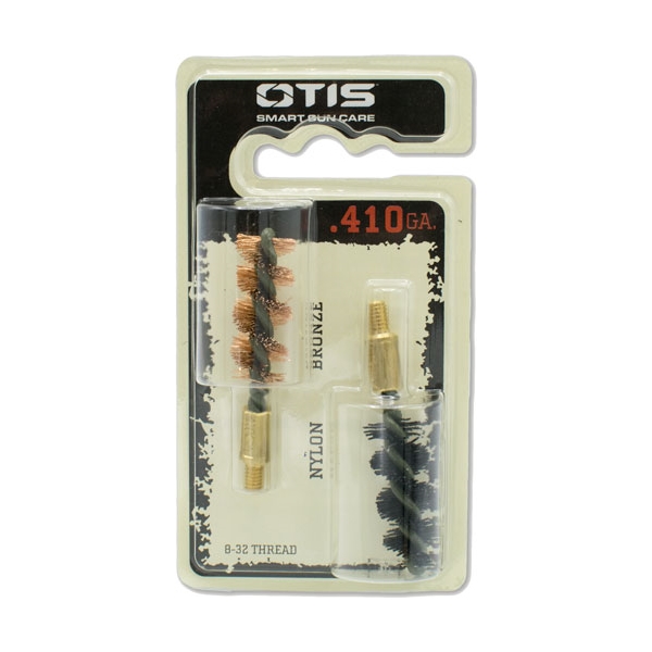 Otis Bore Brush .410 2-pack - 1-nylon 1-bronze 8-32mm Thread