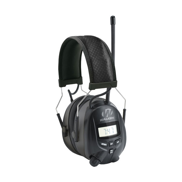 Walkers Muff With Am/fm Radio - & Phone Connection 25db Black