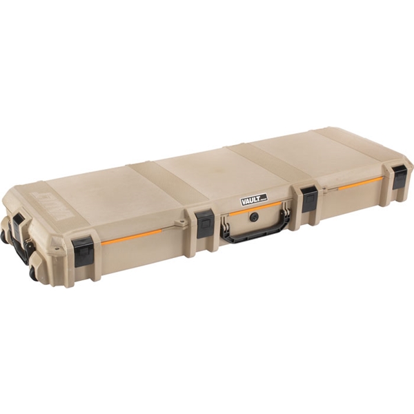 Pelican Vault Double Rifle - Case W/ Wheels/foam 53" Tan