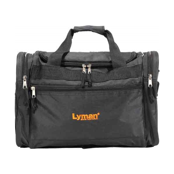 Lyman Handgun Range Bag - Black Nylon W/carry Strap