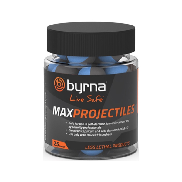 Byrna Max Projectiles 25 Count - Tub .68 Cal