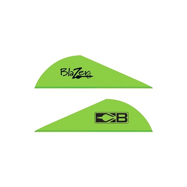 Bohning Blazer Vanes - 2" Solid Neon Green 100pk