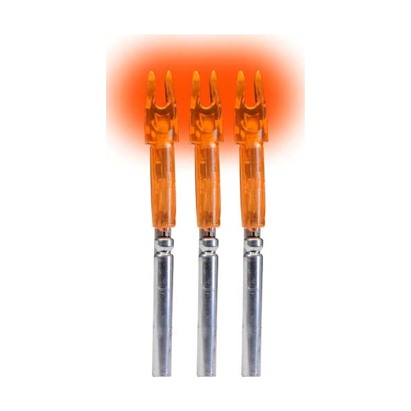 Lumenok Lighted Nock - X-series Hd Orange 3pk